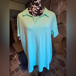Hasting & Smith Mint Green Short Sleeve Collared Shirt 2X